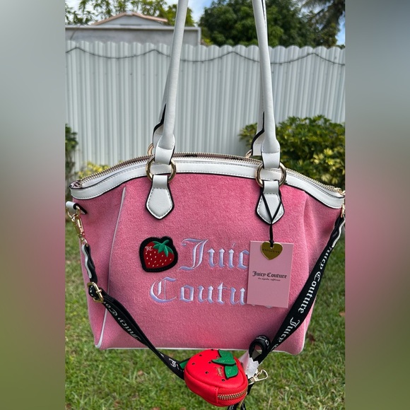 Juicy Couture Pink Strawberry Bag/ Sweet n Juicy Fr Tote - Picture 8 of 9